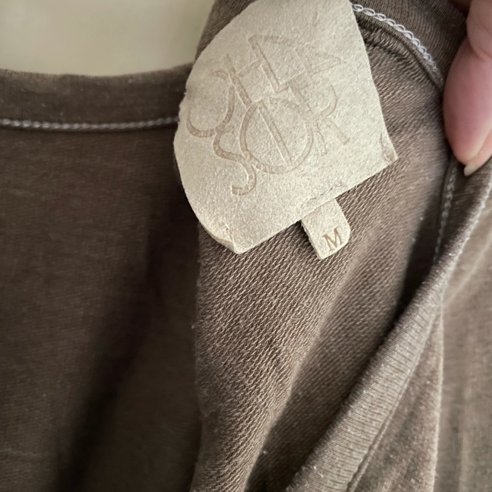 Chaser Light Brown Open Back Sweatshirt - Picture 3 of 3